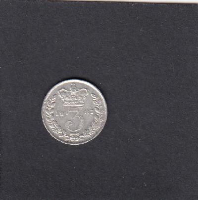 Beschrijving: 3 Pence  VICTORIA